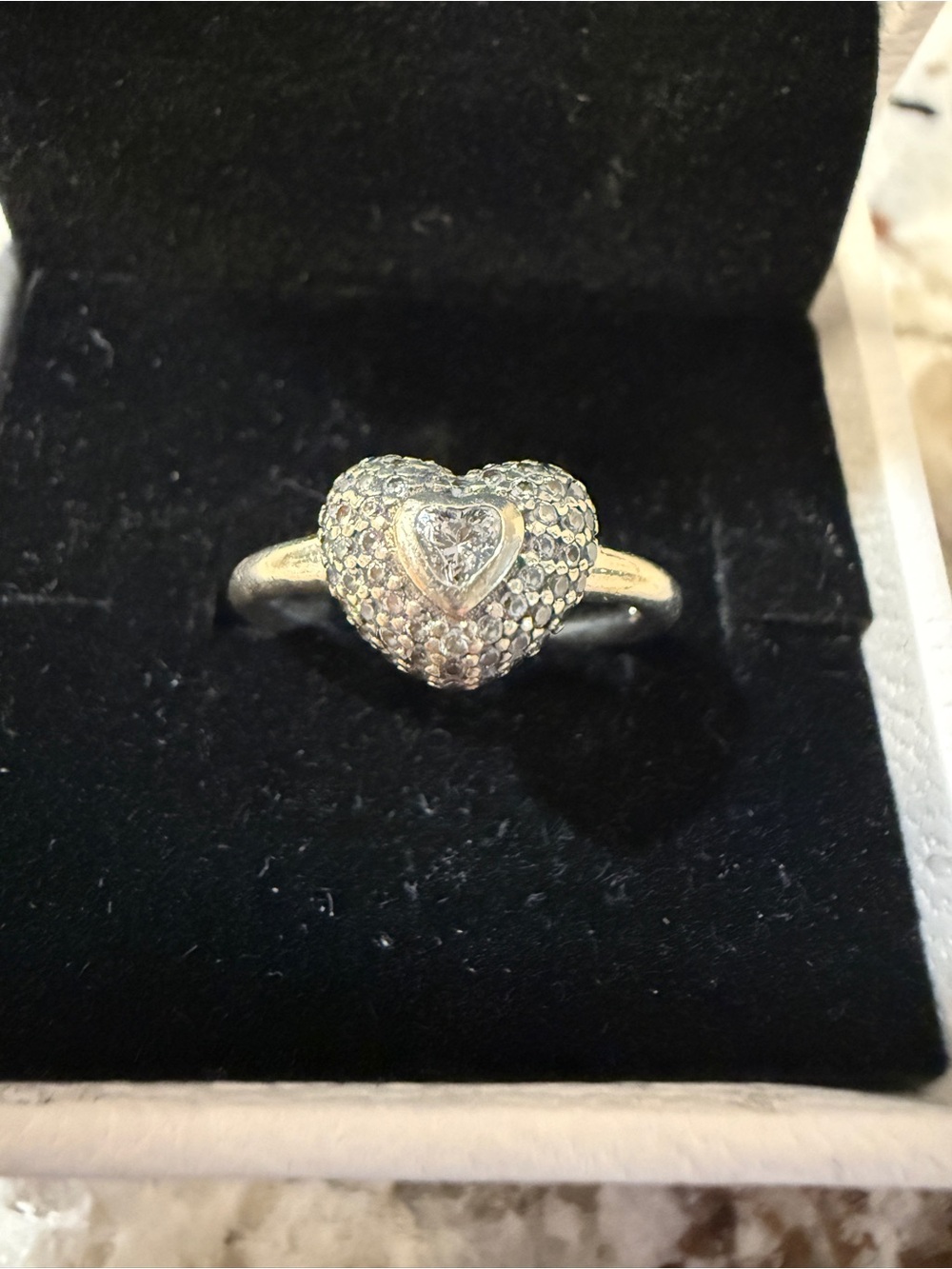 ✨ Pandora “Symbol of Love” heart Ring , discontinued style, hard to find!
